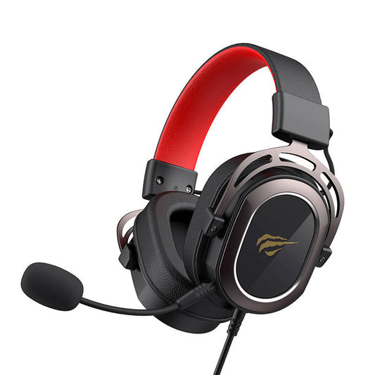 Auriculares Gaming 3.5mm HAVIT H2008d, 2m, Negros Rojos