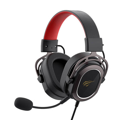 Auriculares Gaming 3.5mm HAVIT H2008d, 2m, Negros Rojos