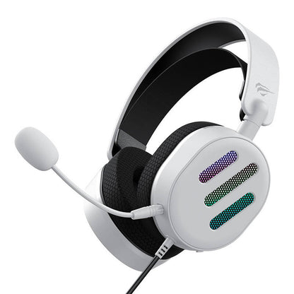 Auriculares Gaming 3.5mm HAVIT H2038U, RGB, 2.1m, Blancos