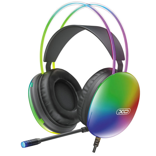 Auriculares Gaming 3.5mm XO Design GE11, RGB, Negros