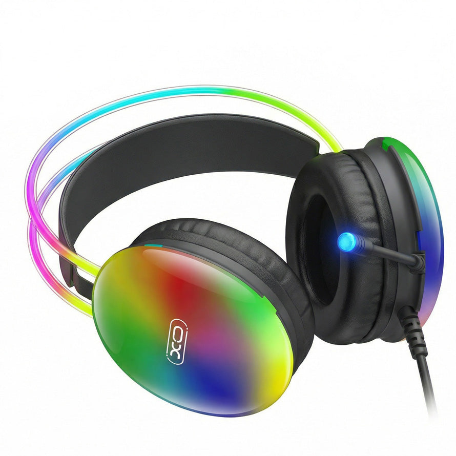 Auriculares Gaming 3.5mm XO Design GE11, RGB, Negros