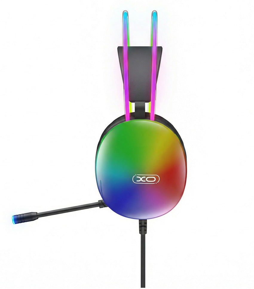 Auriculares Gaming 3.5mm XO Design GE11, RGB, Negros