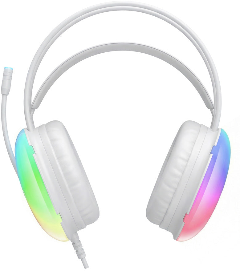 Auriculares Gaming 3.5mm XO Design GE11, RGB, Blancos