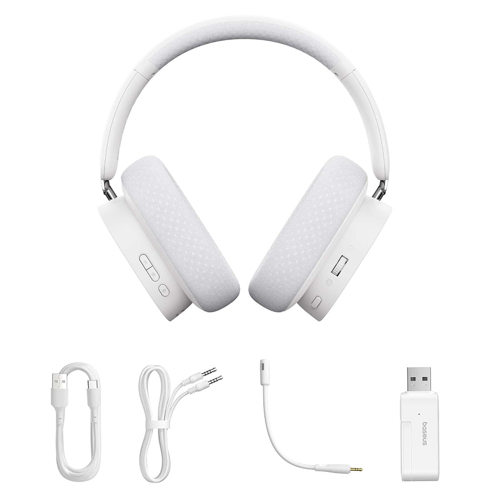 Auriculares Gaming Inalámbricos Baseus AeQur GH02, RGB, BT / Wi-Fi / Cable, Negros A00050800113-Z1