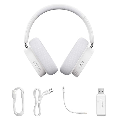 Auriculares Gaming Inalámbricos Baseus AeQur GH02, RGB, BT / Wi-Fi / Cable, Negros A00050800113-Z1