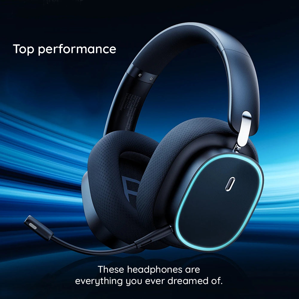 Auriculares Gaming Inalámbricos Baseus AeQur GH02, RGB, BT / Wi-Fi / Cable, Negros A00050800113-Z1