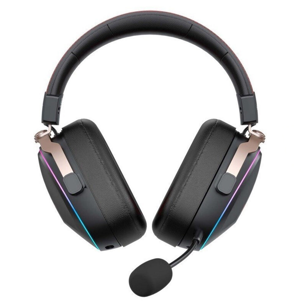 Auriculares Gaming Inalámbricos HAVIT H2039BG, RGB, BT / Wi-Fi / Cableado, Negro Ocre