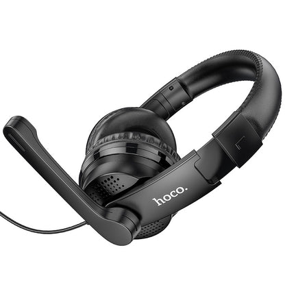 Auriculares Gaming 3.5mm HOCO W103, Negros