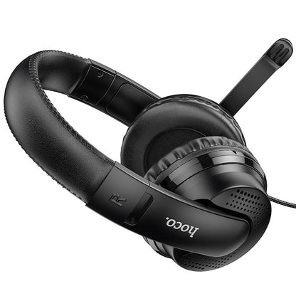 Auriculares Gaming 3.5mm HOCO W103, Negros