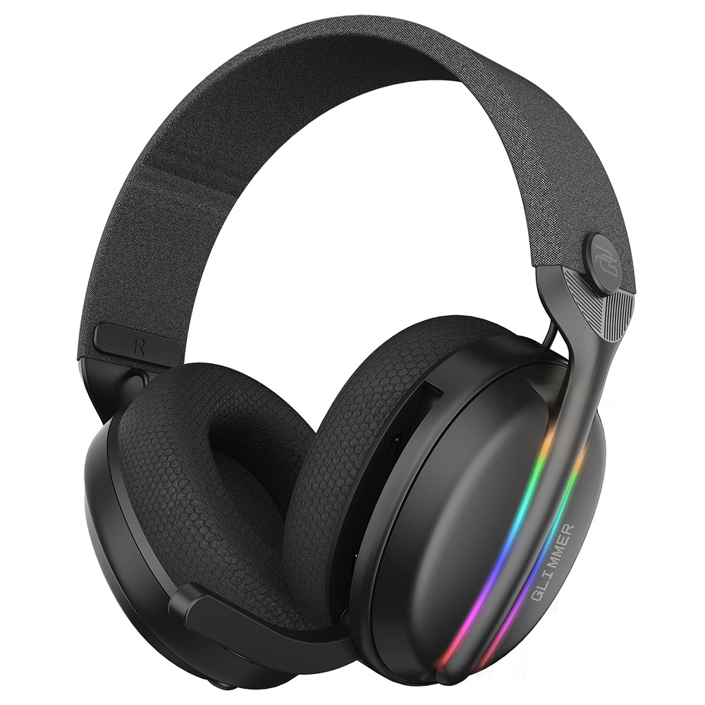 Auriculares Gaming Inalámbricos Proove Glimmer, RGB, BT / Wi-FI / Cableado, Negros WHGL00022001
