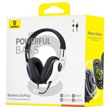Auriculares USB-A Baseus GoPlay 1+ Max, Blancos A00181003213-00