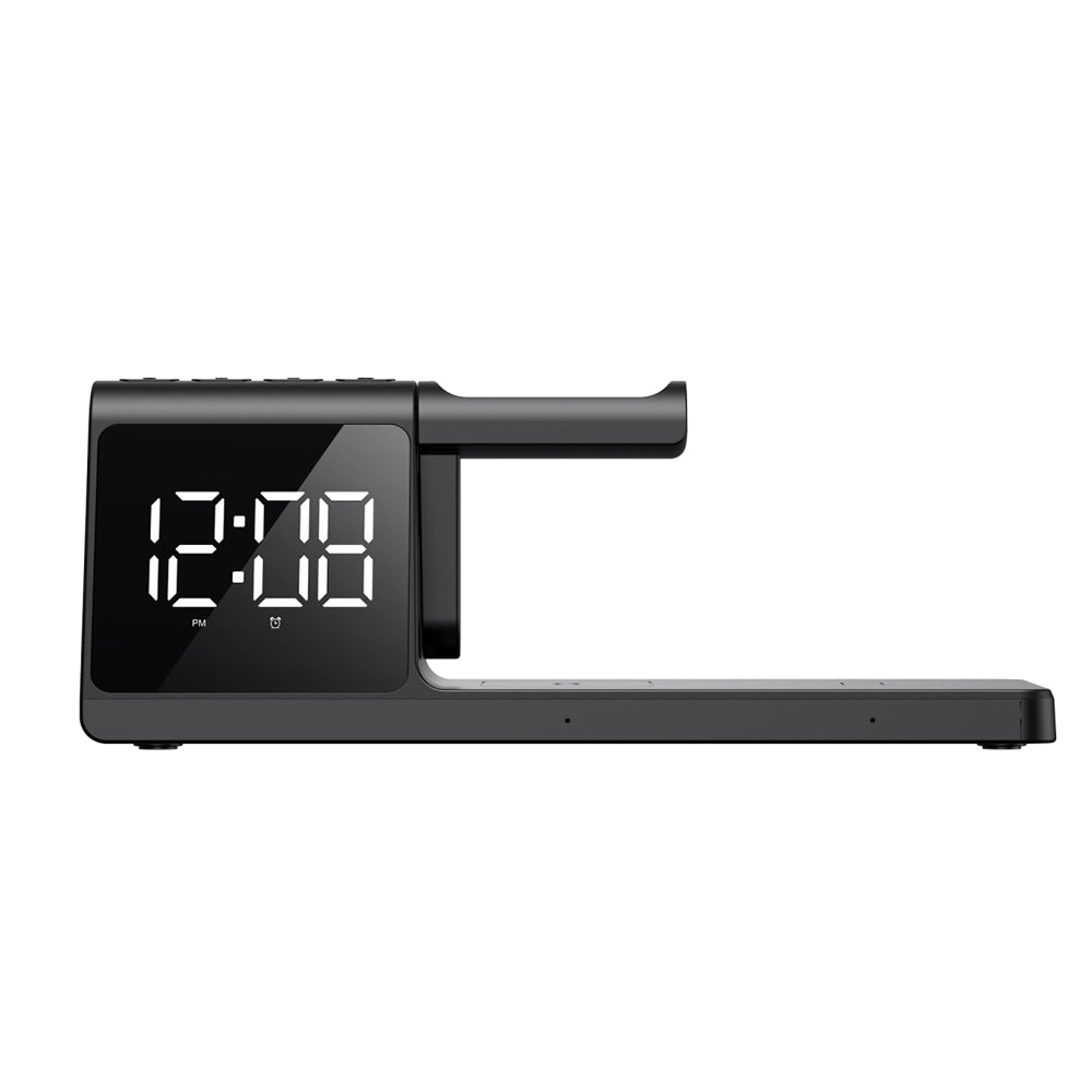 Reloj Digital HAVIT W3042 4en1 con Carga Inalámbrica QI, Negro