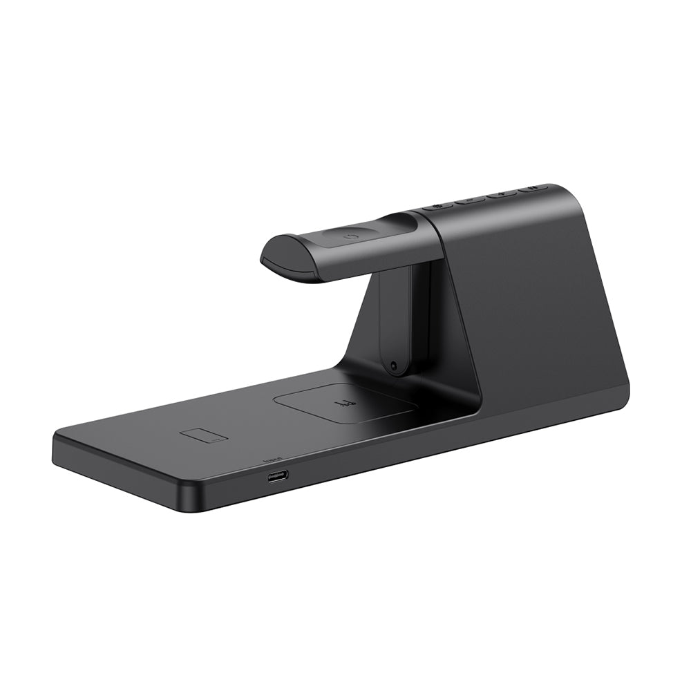 Reloj Digital HAVIT W3042 4en1 con Carga Inalámbrica QI, Negro