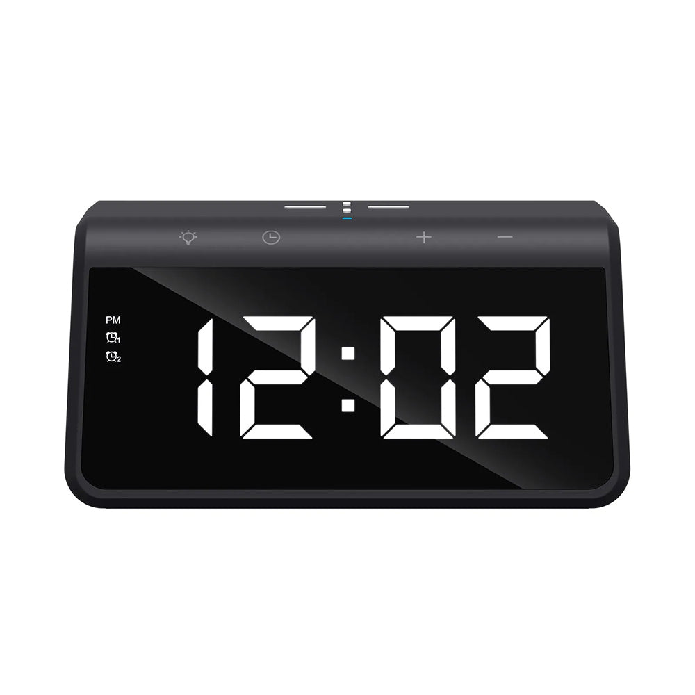 Reloj Digital HAVIT W320 con Carga Inalámbrica QI, Negro