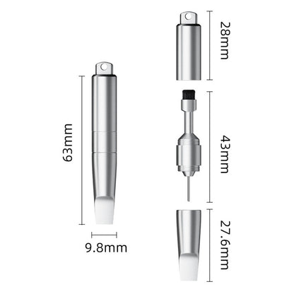 Llave SIM OEM CS-02, 3en1, Tipo Llavero, Gris