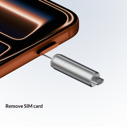 Llave SIM OEM CS-02, 3en1, Tipo Llavero, Gris