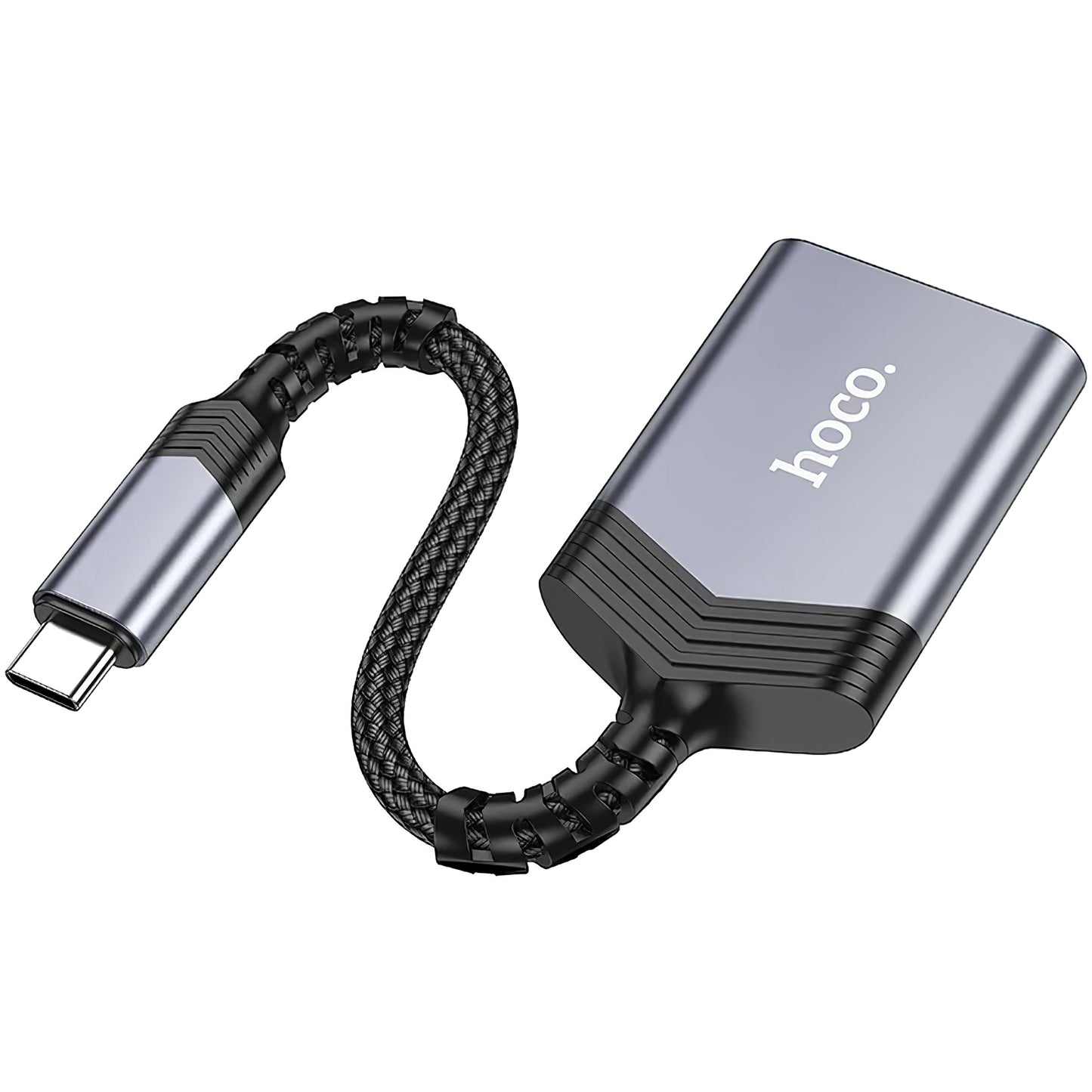 Lector de Tarjetas Lightning HOCO UA25, SD - microSD, Gris