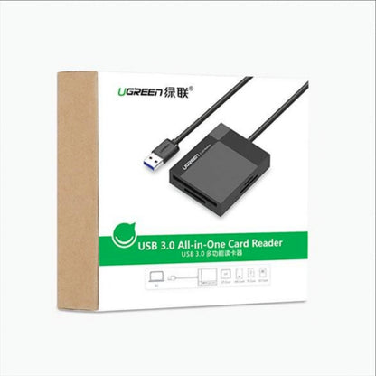 Lector de tarjetas USB 3.0 UGREEN CR125, SD - microSD - CF - MS, Negro