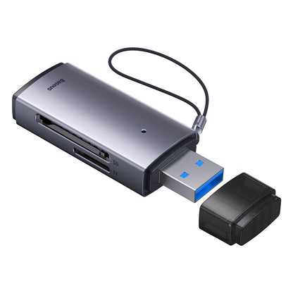 Baseus BS-OH069 Lector de tarjetas USB, SD - microSD, Gris WKQX060013 