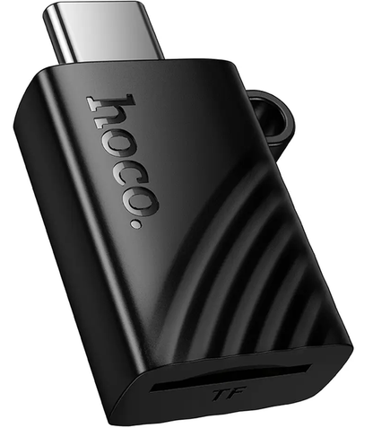Lector de Tarjetas USB-C HOCO HB53, microSD, Negro