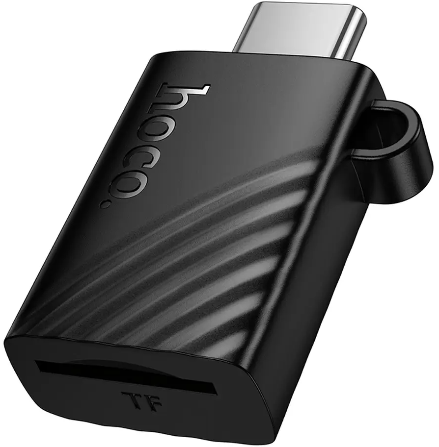 Lector de Tarjetas USB-C HOCO HB53, microSD, Negro