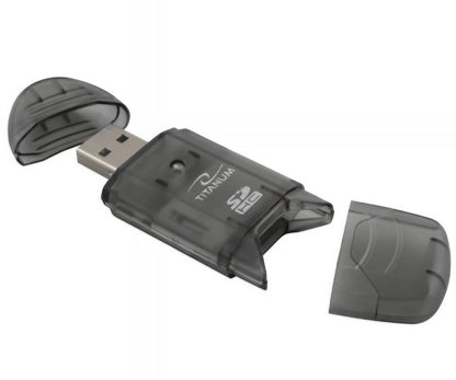Lector de Tarjetas USB Esperanza Titanum TA101K, SD, Negro