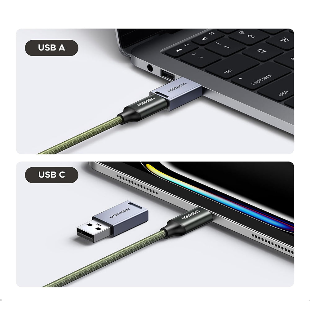Lector de Tarjetas USB / USB-C con Organizador UGREEN CM856 (55899), 2 x SD - microSD, Gris