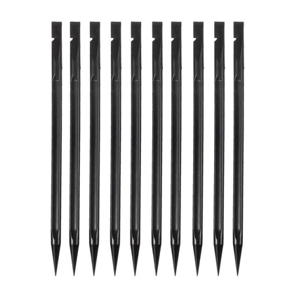Clips de plástico OEM, juego de 10 piezas, negro