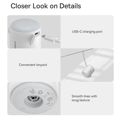 Bomba Baseus PocketGo para colchones inflables, Blanca C11157700221-00