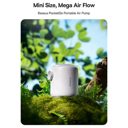 Bomba Baseus PocketGo para colchones inflables, Blanca C11157700221-00