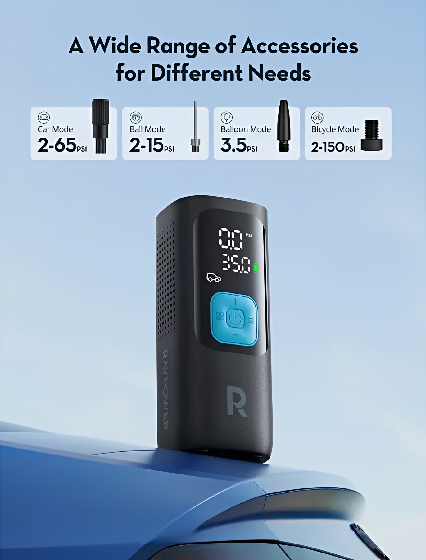 Compresor de Auto RavPower RP-PB1233