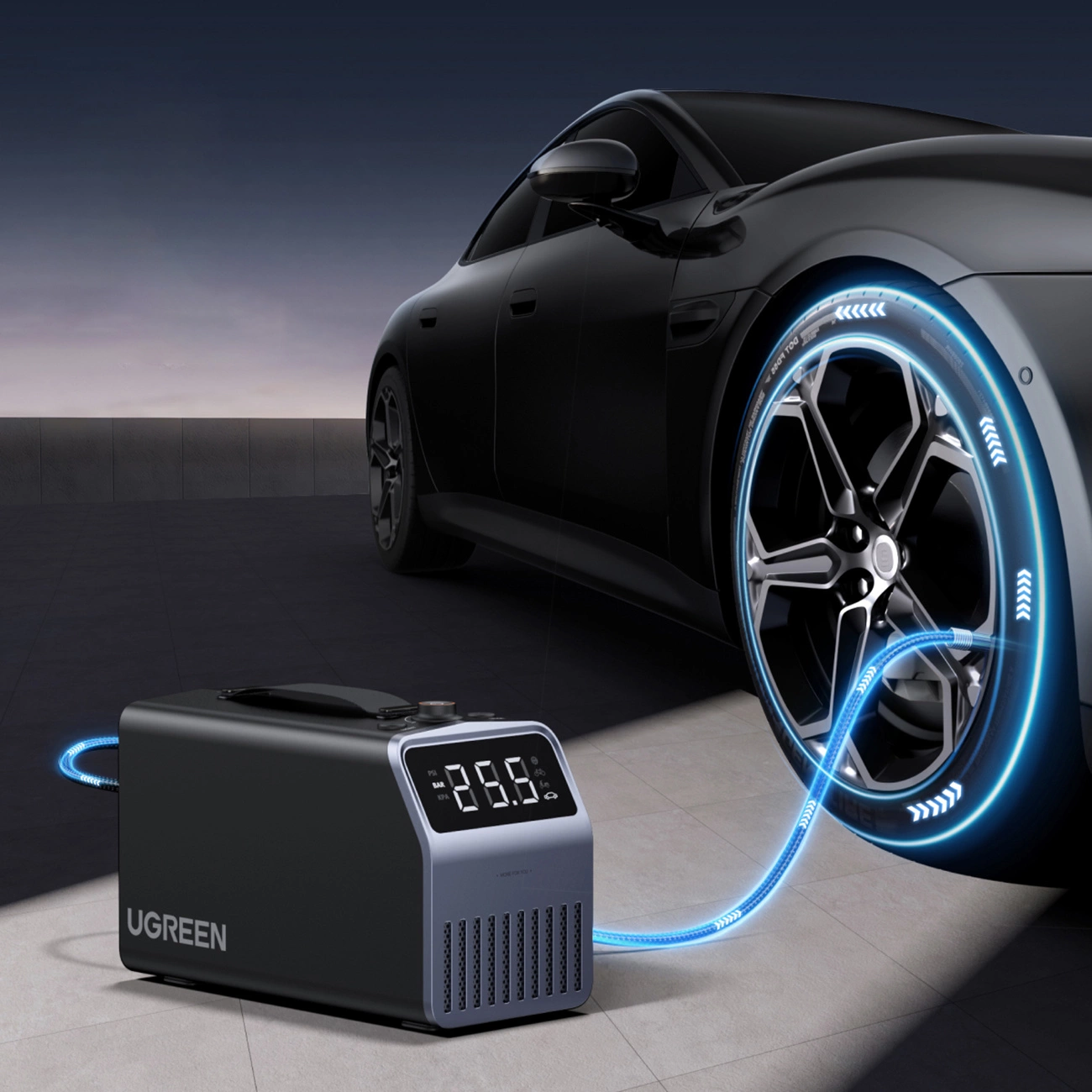 UGREEN Digital Display Car Compressor