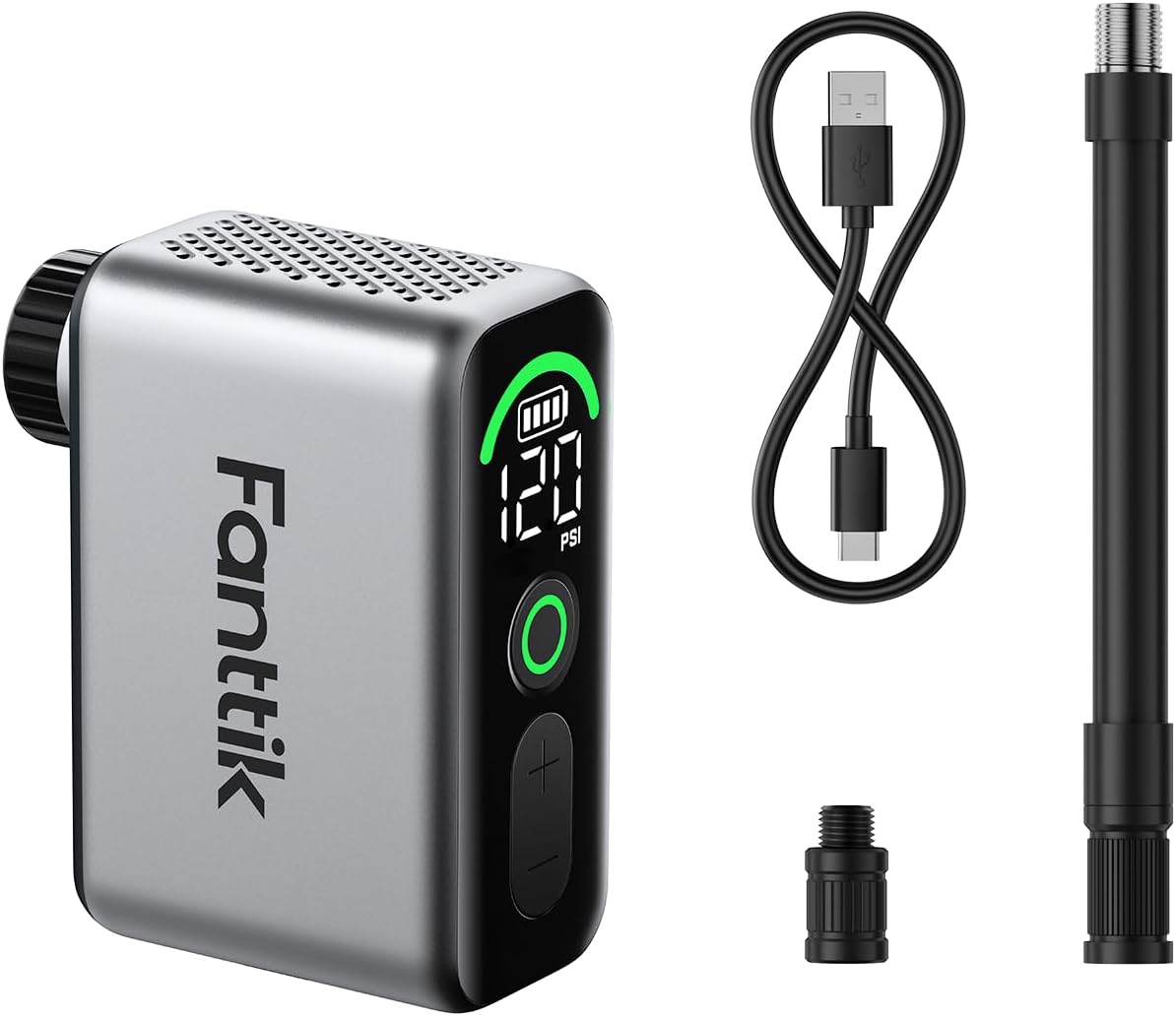 Compresor para bicicleta Fanttik X10 Ace Tiny, gris