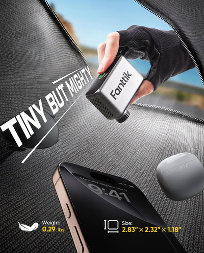 Compresor para bicicleta Fanttik X10 Ace Tiny, gris