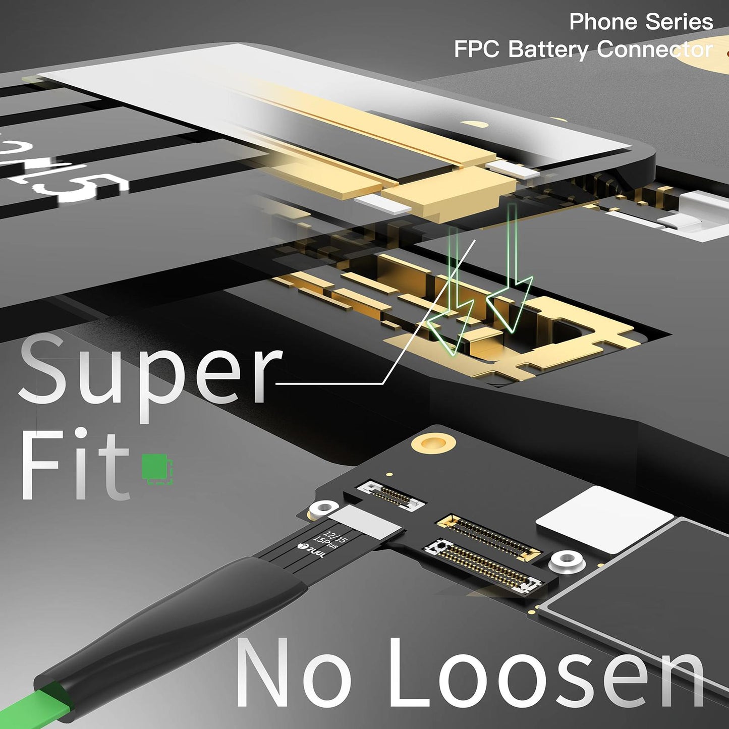 Conector FPC 2UUL BT03 para Batería Apple iPhone 6 - Serie 16 Pro Max
