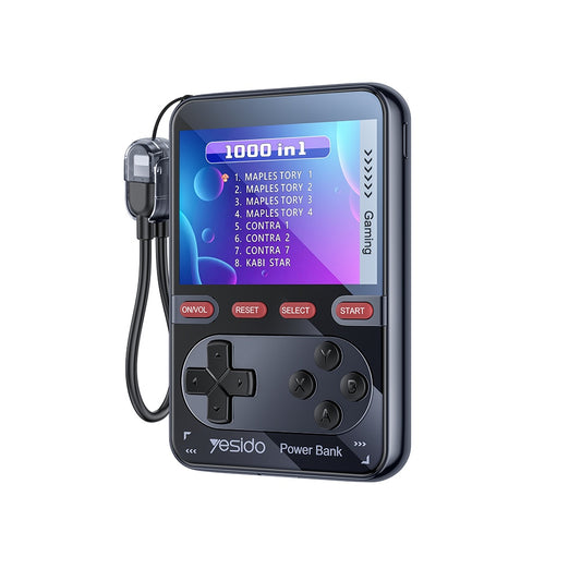 Consola de Juegos Portátil con Batería Externa Yesido YP87, Negra