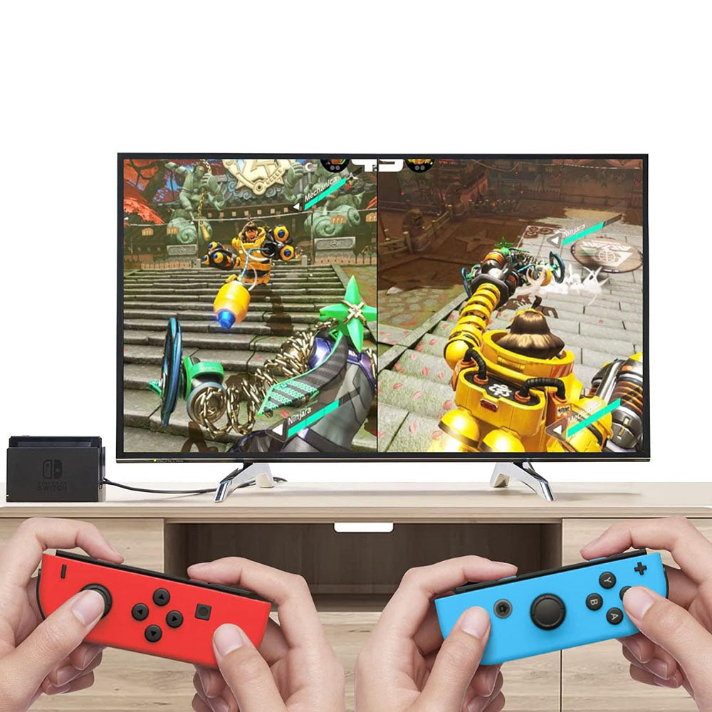 Controlador Techsuit THSWC para Nintendo Switch / Switch OLED / Switch Lite, Rojo Azul