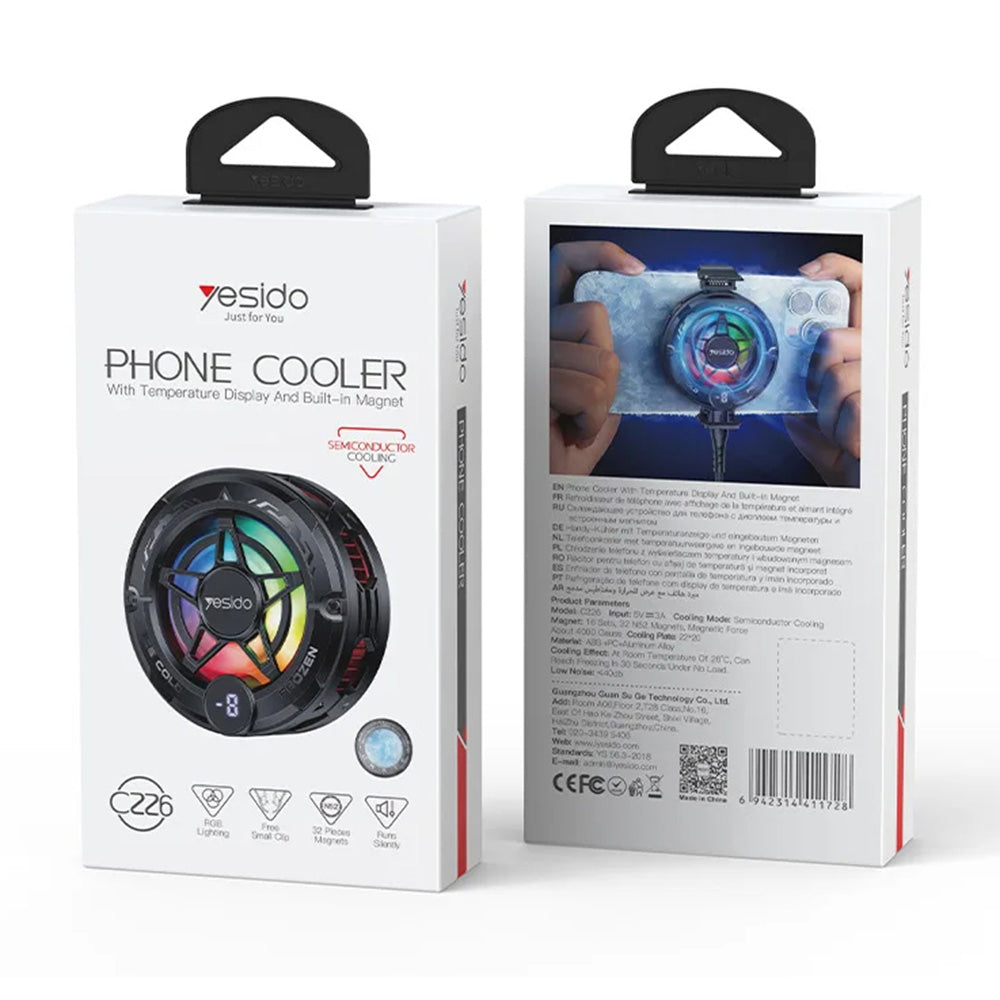 Cooler Gaming para Teléfono Yesido C226, Gris