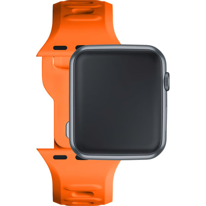 3MK Correa de silicona para Apple Watch Series 41mm / 40mm / 38mm, Naranja 