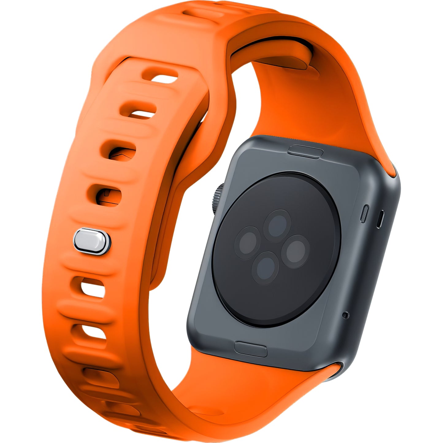 3MK Correa de silicona para Apple Watch Series 41mm / 40mm / 38mm, Naranja 