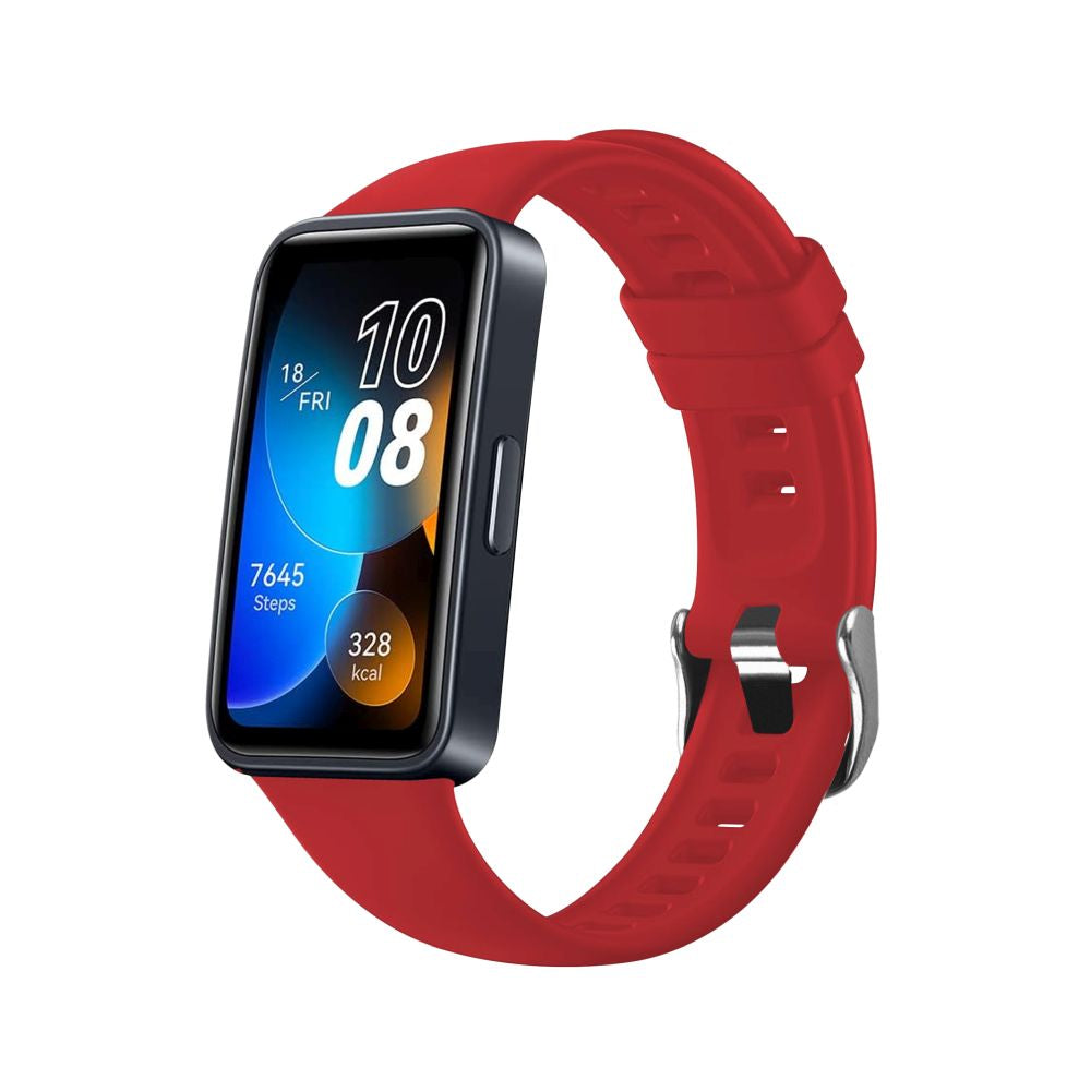 Correa Fixed Silicone para Huawei Band 10 / 9 / 8, Roja
