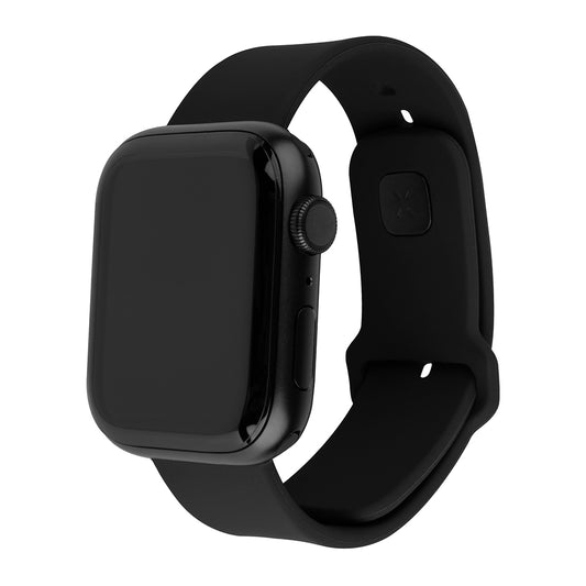 Correa Fixed Silicone Sporty para Apple Watch 42mm / 41mm / 40mm / 38mm Series, Negra