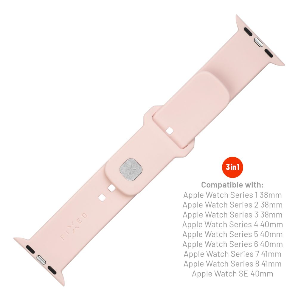 Correa Fixed Silicone Sporty para Apple Watch 42mm / 41mm / 40mm / 38mm Series, Rosa