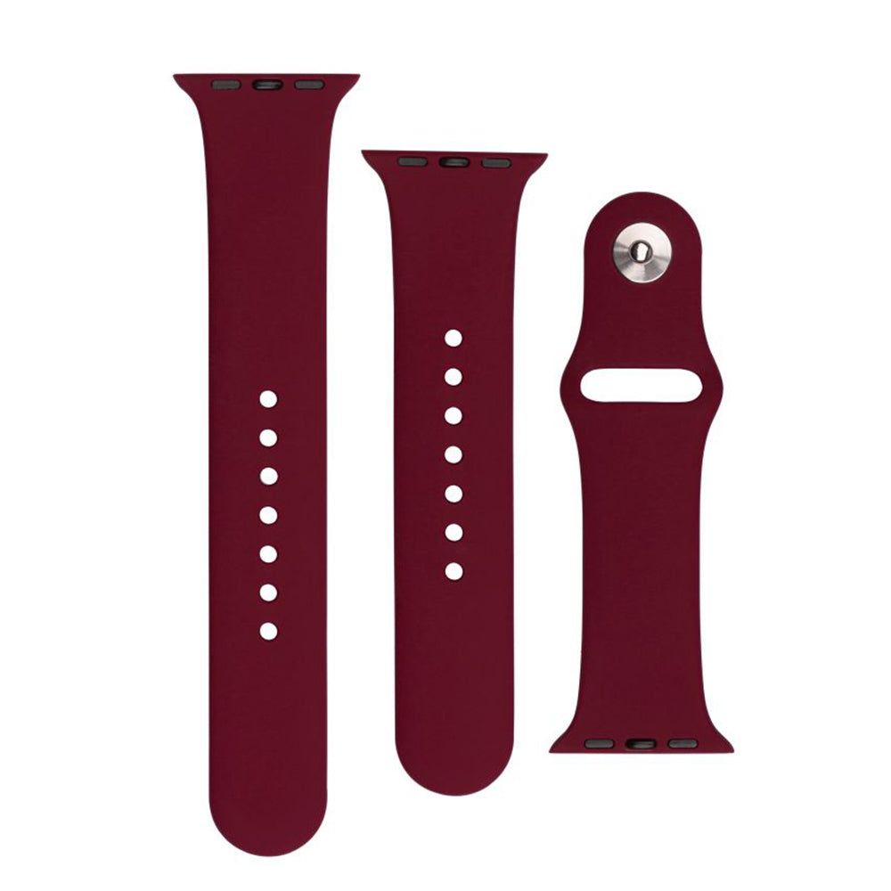 Correa Fixed Silicone Sporty para Apple Watch 49mm / 46mm / 45mm / 44mm / 42mm Series, Cereza