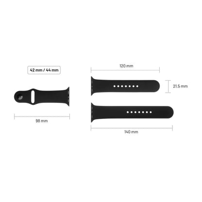 Correa Fixed Silicone Sporty para Apple Watch 49mm / 46mm / 45mm / 44mm / 42mm Series, Cereza