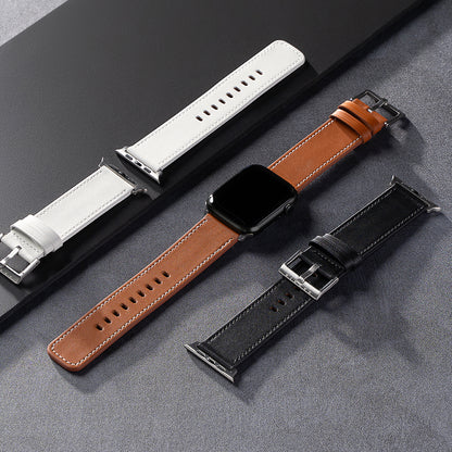 Correa Ringke Leather One para Apple Watch 49mm / 46mm / 45mm / 44mm / 42mm Series, Negra