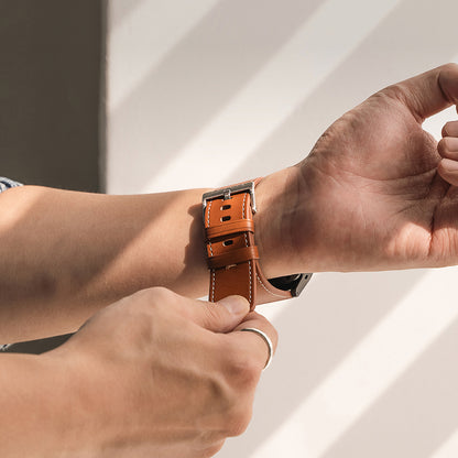 Ringke One Basic Bold Strap for Fossil Watch / Mobvoi Watch / Suunto Watch Series, 24mm, Brown