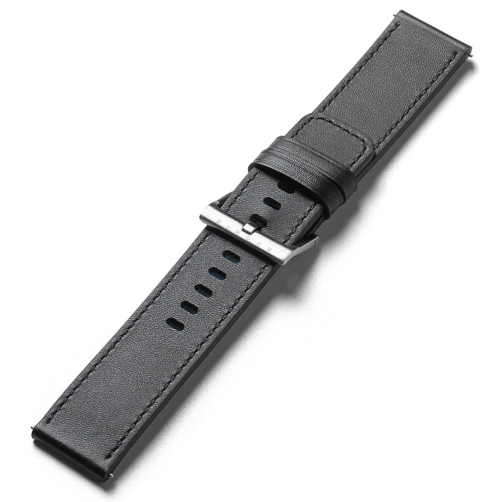 Correa Ringke One Basic Bold para Fossil Watch / Mobvoi Watch / Suunto Watch Series, 24mm, Negra.