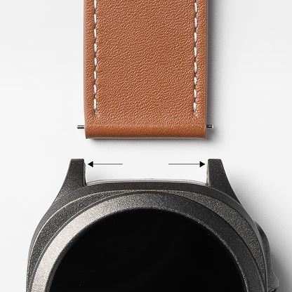 Correa Ringke One Basic Bold para Fossil Watch / Mobvoi Watch / Suunto Watch Series, 24mm, Negra.