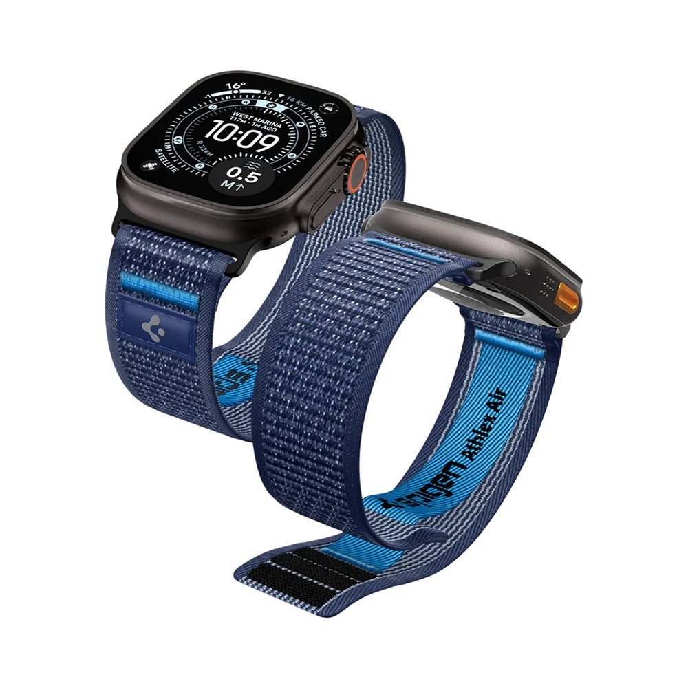 Correa Spigen Athlex Air 2 para Apple Watch 49mm / 46mm / 45mm / 44mm Series, Azul Marino AMP10608